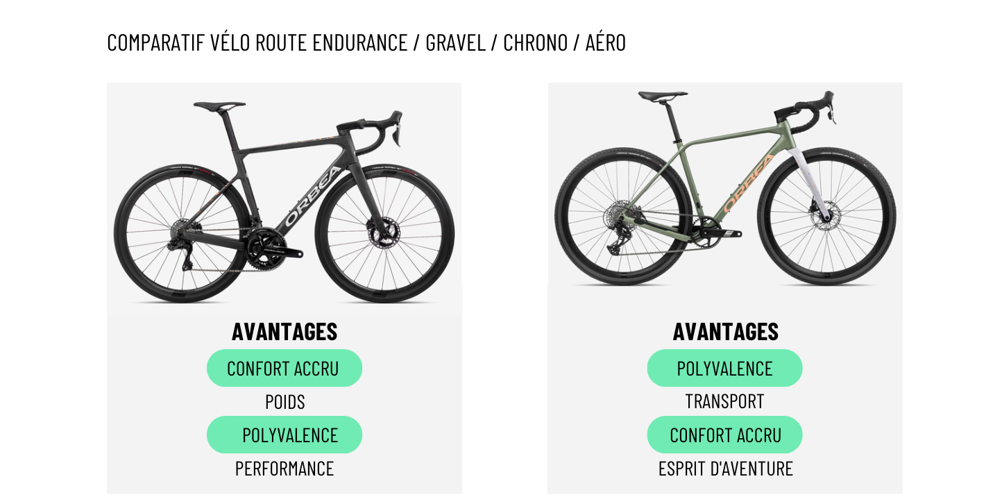 comparatif vélo endurance et vélo gravel